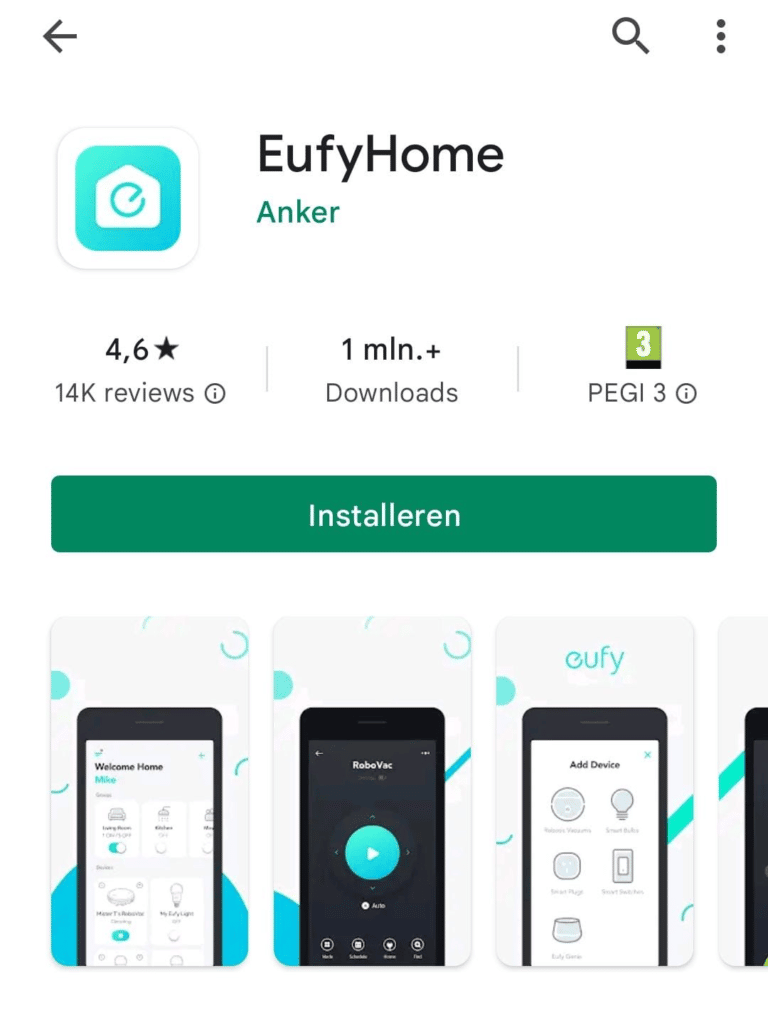 Een apparaat toevoegen aan de Eufy Home app stappenplan 365smart